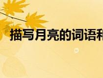 描寫(xiě)月亮的詞語(yǔ)和詩(shī)句（描寫(xiě)月亮的詞語(yǔ)）
