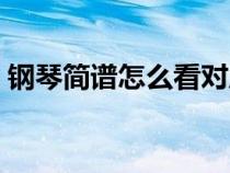 鋼琴簡(jiǎn)譜怎么看對(duì)應(yīng)琴鍵（鋼琴簡(jiǎn)譜怎么看）