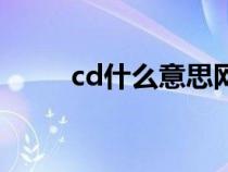 cd什么意思網(wǎng)絡上（cd什么意思）