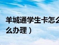羊城通學(xué)生卡怎么辦理流程（羊城通學(xué)生卡怎么辦理）
