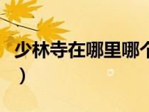 少林寺在哪里哪個(gè)省份哪個(gè)市（少林寺在哪里）