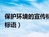 保護(hù)環(huán)境的宣傳標(biāo)語有哪些（保護(hù)環(huán)境的宣傳標(biāo)語）