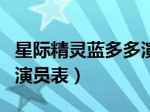 星際精靈藍多多演員表全部（星際精靈藍多多演員表）