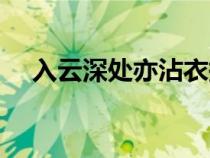 入云深處亦沾衣拼音（入云深處亦沾衣）