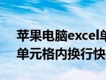 蘋(píng)果電腦excel單元格內(nèi)換行快捷鍵（excel單元格內(nèi)換行快捷鍵）