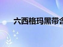 六西格瑪黑帶含金量（六西格瑪黑帶）