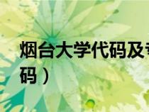 煙臺大學代碼及專業(yè)代碼2023（煙臺大學代碼）
