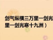 劍氣縱橫三萬里一劍光寒十九洲是什么意思（劍氣縱橫三千里一劍光寒十九洲）