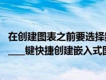 在創(chuàng)建圖表之前要選擇數(shù)據(jù)什么(在創(chuàng)建圖表時(shí)可以按下_______鍵快捷創(chuàng)建嵌入式圖表) 在創(chuàng)建圖表之前要選擇數(shù)據(jù)什么(在創(chuàng)建圖表時(shí)可以按下_______鍵快捷創(chuàng)建嵌入式圖表)