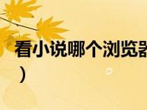 看小說(shuō)哪個(gè)瀏覽器最好用（那個(gè)瀏覽器最好用）