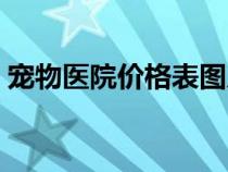 寵物醫(yī)院價(jià)格表圖片大全（寵物醫(yī)院價(jià)格表）
