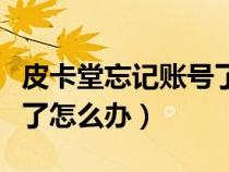 皮卡堂忘記賬號(hào)了怎么辦（皮卡堂交易密碼忘了怎么辦）