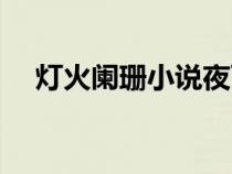 燈火闌珊小說夜雨寄北（燈火闌珊小說）