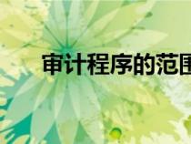 審計(jì)程序的范圍是指什么（審計(jì)程序）