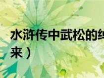 水滸傳中武松的綽號是什么（武松的綽號及由來）