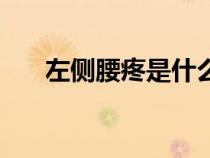 左側(cè)腰疼是什么原因女性（左側(cè)腰疼）