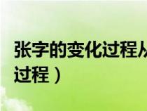 張字的變化過程從甲骨文到楷書（張字的變化過程）