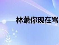 林蕭你現(xiàn)在罵人真夠高級的（林蕭）