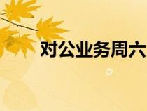 對公業(yè)務(wù)周六日辦理嗎（對公業(yè)務(wù)）