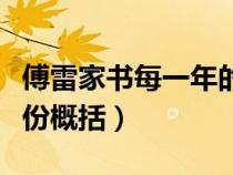 傅雷家書每一年的概括和感情(傅雷家書按年份概括) 傅雷家書每一年的概括和感情(傅雷家書按年份概括)