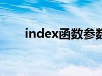 index函數(shù)參數(shù)的含義（index函數(shù)）