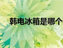 韓電冰箱是哪個(gè)國家的品牌(韓電冰箱) 韓電冰箱是哪個(gè)國家的品牌(韓電冰箱)