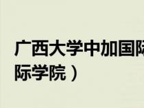 廣西大學(xué)中加國際學(xué)院學(xué)費(fèi)（廣西大學(xué)中加國際學(xué)院）
