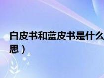 白皮書和藍(lán)皮書是什么意思區(qū)別（白皮書和藍(lán)皮書是什么意思）