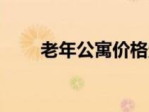 老年公寓價格定位（老年公寓價格）