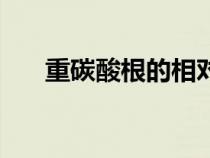 重碳酸根的相對(duì)原子質(zhì)量（重碳酸根）