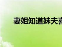 妻姐知道妹夫喜歡她會怎么樣（妻姐）