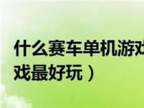 什么賽車單機(jī)游戲最好玩的（什么賽車單機(jī)游戲最好玩）