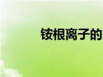 銨根離子的電子式（銨根離子）