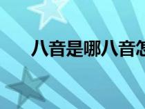 八音是哪八音怎么讀（八音是哪八音）