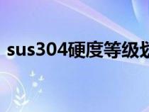 sus304硬度等級(jí)劃分（sus304硬度對(duì)照表）