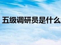 五級(jí)調(diào)研員是什么級(jí)別(調(diào)研員是什么級(jí)別) 五級(jí)調(diào)研員是什么級(jí)別(調(diào)研員是什么級(jí)別)