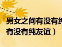 男女之間有沒有純友誼是什么意思（男女之間有沒有純友誼）