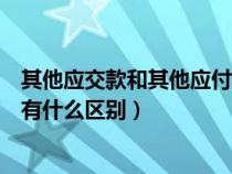 其他應(yīng)交款和其他應(yīng)付款一樣嗎(其他應(yīng)交款和其他應(yīng)付款有什么區(qū)別) 其他應(yīng)交款和其他應(yīng)付款一樣嗎(其他應(yīng)交款和其他應(yīng)付款有什么區(qū)別)