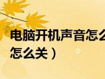 電腦開機聲音怎么關(guān)閉win10（電腦開機聲音怎么關(guān)）
