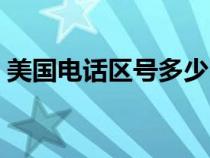 美國電話區(qū)號多少（誰知道美國的電話區(qū)號）