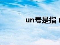 un號是指（un號是什么意思）