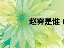 趙霽是誰（趙霽得了什么?。? title=