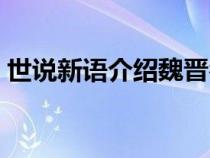 世說新語介紹魏晉名士故事（世說新語介紹）