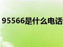 95566是什么電話號碼（95566是什么電話）