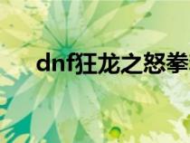 dnf狂龍之怒拳套外觀（dnf狂龍之怒）