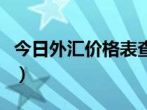 今日外匯價(jià)格表查詢(外匯牌價(jià)實(shí)時(shí)行情走勢) 今日外匯價(jià)格表查詢(外匯牌價(jià)實(shí)時(shí)行情走勢)