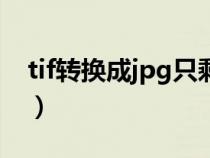 tif轉換成jpg只剩像素變低了（tif轉換成jpg）