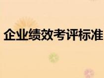 企業(yè)績效考評標(biāo)準(zhǔn)(企業(yè)績效考核管理制度) 企業(yè)績效考評標(biāo)準(zhǔn)(企業(yè)績效考核管理制度)