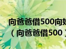 向爸爸借500向媽媽借500買雙皮鞋970答案（向爸爸借500）