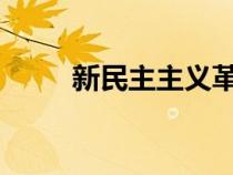 新民主主義革命統(tǒng)一戰(zhàn)線的主體是